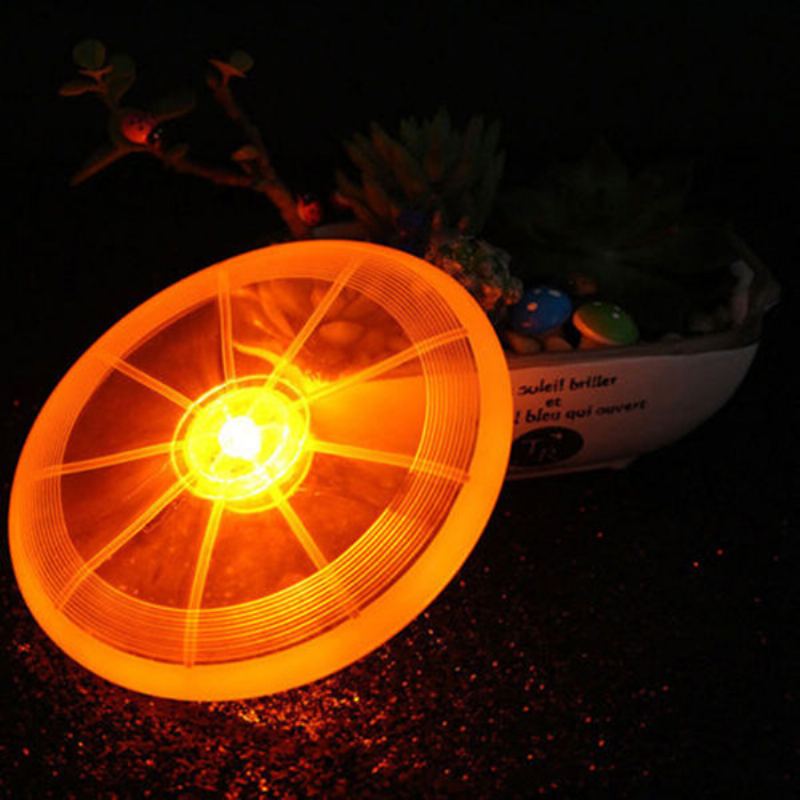 Létající Led Glow Disc Light Up Flashflight Noční Venkovní Hračky Pro Psy