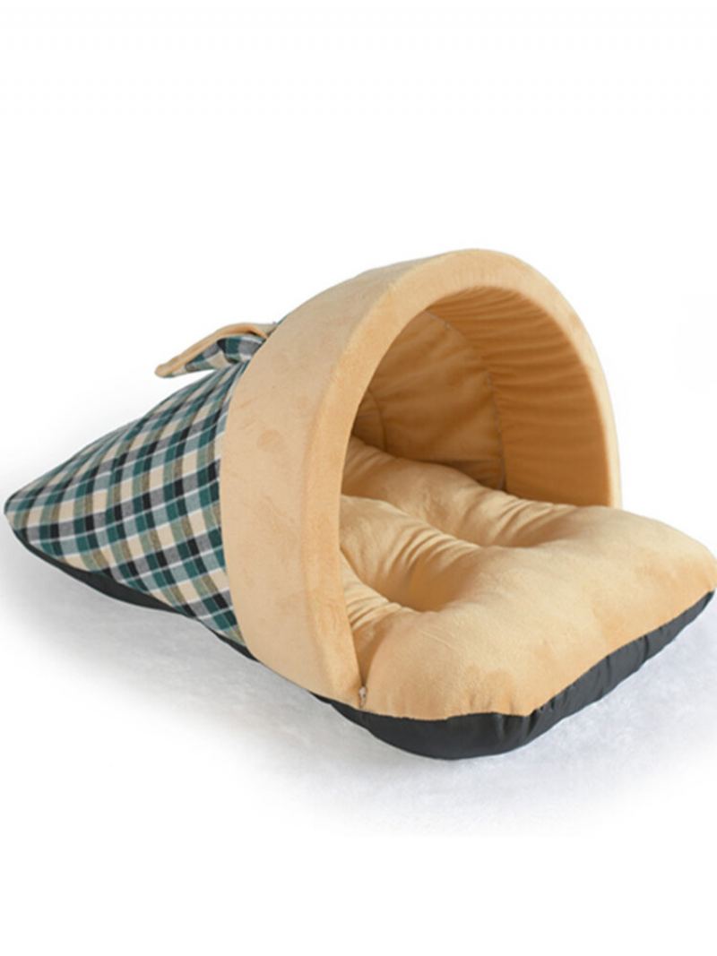 Pes Kočka Měkký Teplý Spací Pytel Puppy Sleeping Cave House Winter Bed Mat