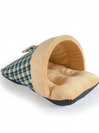 Pes Kočka Měkký Teplý Spací Pytel Puppy Sleeping Cave House Winter Bed Mat