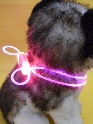Pes Led Nastavitelný Personalizovaný Obojek Polyester Pet Light-up Blikající Glow Bezpečnost