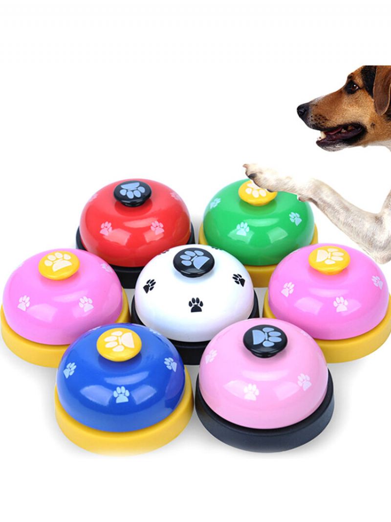 Pet Press Jingle Psí Trenér Kočky Pet Intelligence Toy Footprints Bells Dog Ringer