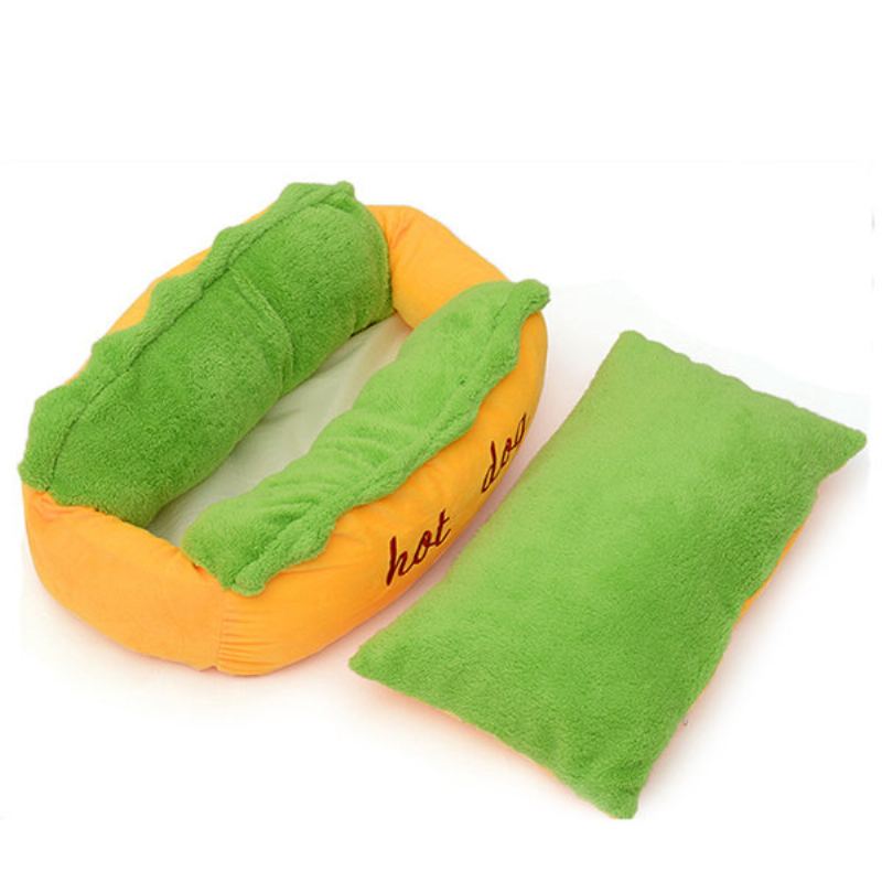 Pet Sandwich Bread Shape Bed Pad Puppy Resist Dirty And Bit Mat Simulation S L Size