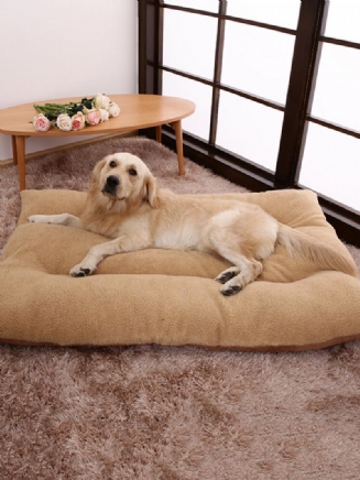 Shearling Velvet Suede Pet Spací Postel Cushion Mat Zimní Teplá Pro Velké Psy