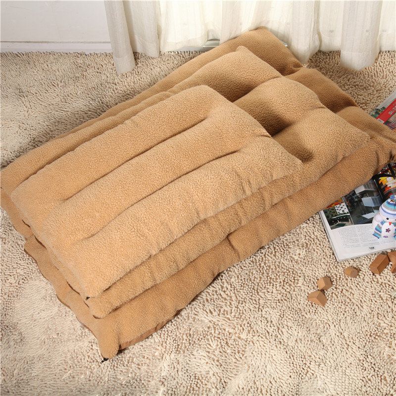 Shearling Velvet Suede Pet Spací Postel Cushion Mat Zimní Teplá Pro Velké Psy