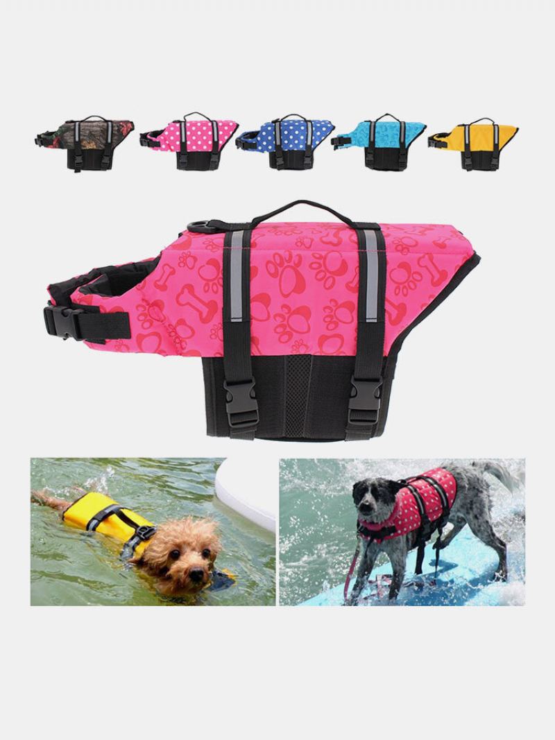 Velikost L Pet Pes Puppy Záchranná Vesta Na Plavání Reflexní Ochrana Float Vest Saver