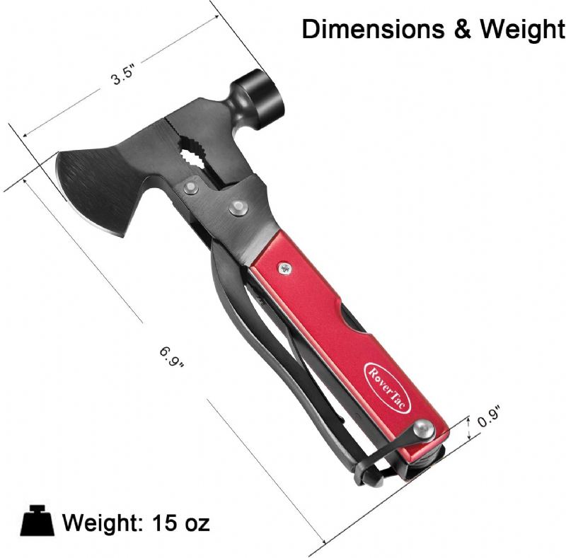 Multitool Camping Tool Nářadí Na Přežití Praktické Dárky 14 V 1 Z Nerezové Oceli Robustní Multifunkční Nástroj Se Sekerou Kladivo Nůž Pilka Šroubováky Otvírák Na Láhve Odolný