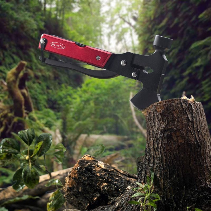 Multitool Camping Tool Nářadí Na Přežití Praktické Dárky 14 V 1 Z Nerezové Oceli Robustní Multifunkční Nástroj Se Sekerou Kladivo Nůž Pilka Šroubováky Otvírák Na Láhve Odolný