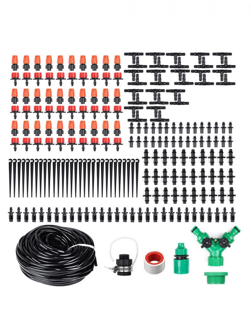 10/15/25m 33/49/82ft Automatický Mikrosystém Kapkové Závlahy Pro Rostliny Samozavlažovací Sady Zahradní Hadice Pro Domácí Zahradu Závěsný Koš Pro Zavlažování Automatická Sada Pro Rostlin Květina
