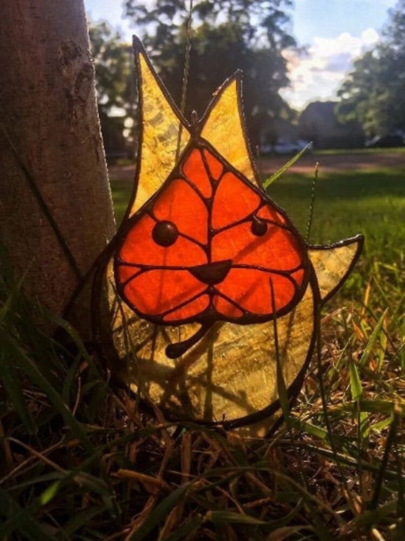 1pc Acrylic Koroks Family Zelda Herní Motiv Leaf Fairy Vkládací Karta Pro Milovníky Her Garden Decor