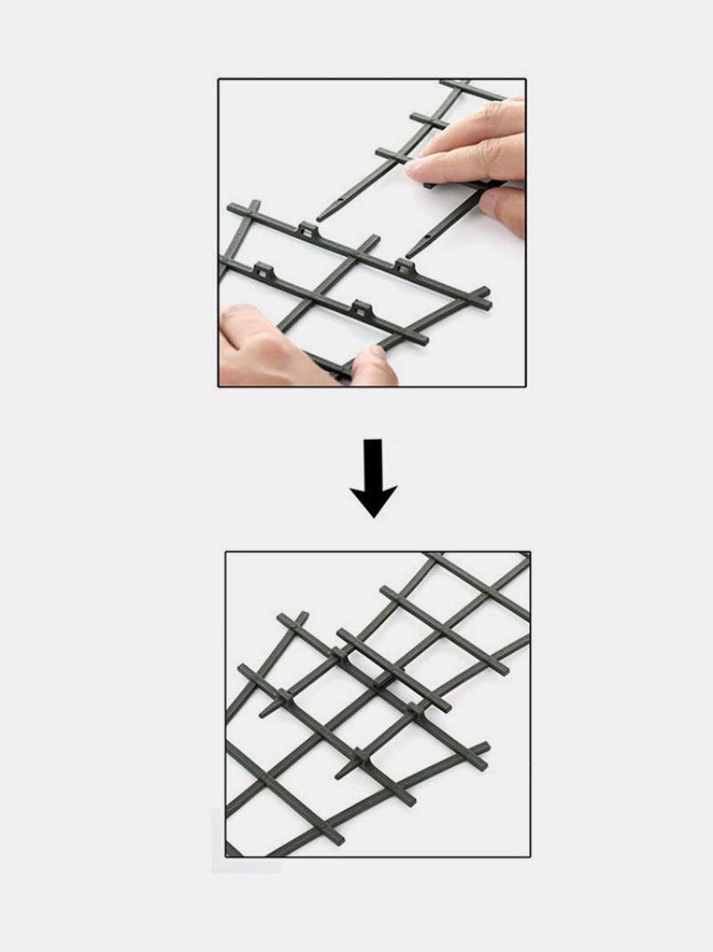 2/4/6/8ks Plastové Překrývající Se Podpěry Zahradních Rostlin Diy Stoupací Kroužky Květina Réva Stojan Balkonová Rostlina Květinová Mříž