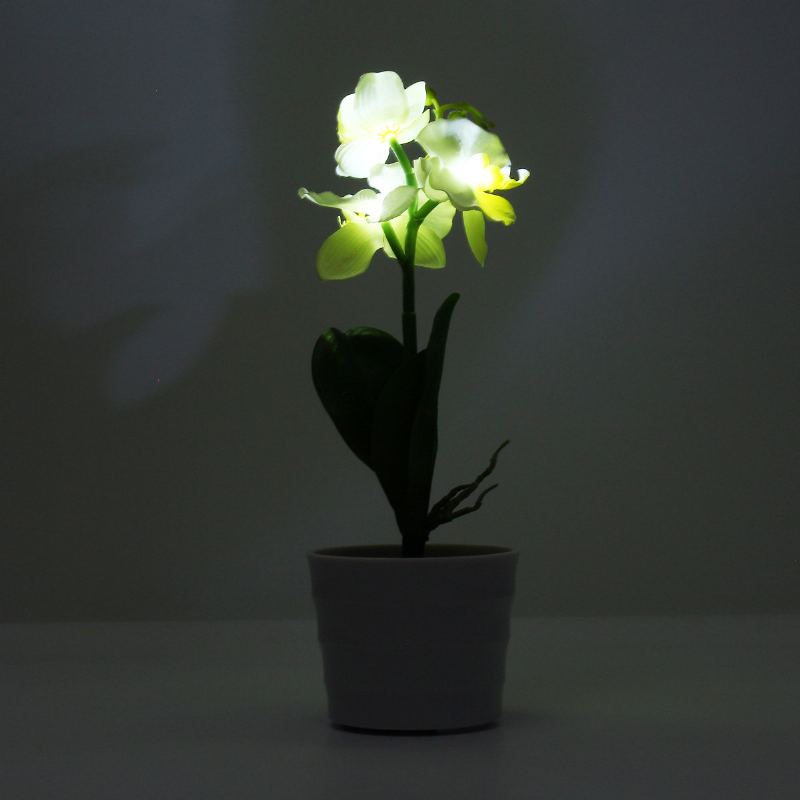 3led Solární Energie Phalaenopsis Květinové Sázky Zahrada Dvůr Světlá Krajina Venkovní Dekorace