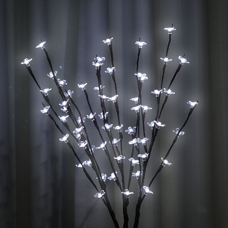 3pcs Solárně Napájené Teplé Bílé Barevné Led Světlo S Větvemi Stromu Venkovní Zahrada