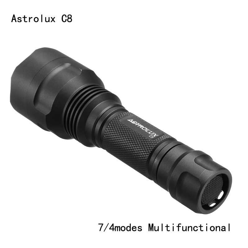 Astrolux C8 Xp-l Hi 1300 Lumenů 7/4 Režimy A6 Driver Taktická Edc Led Svítilna 18650 - 3a