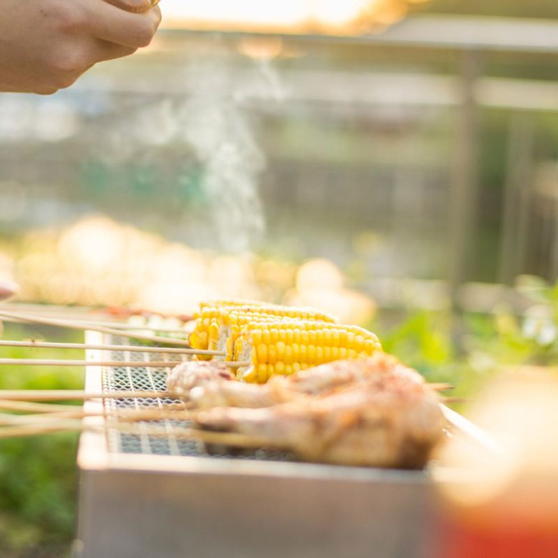 Grilování Gril Na Dřevěné Uhlí Nerezová Přenosná Skládací Sada Bbq Nářadí Pro Venkovní Kempování Travel Park Beach Wild