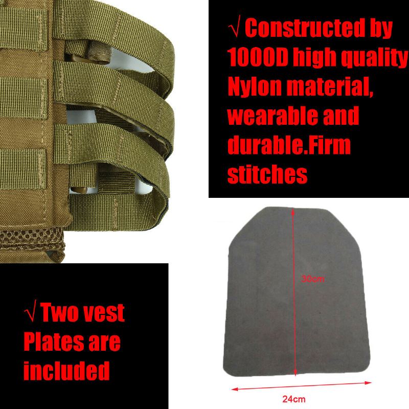 Lehká Vesta Molle Tactical Armor Plate Carrier Jpc S Kapsami Na Zásobníky