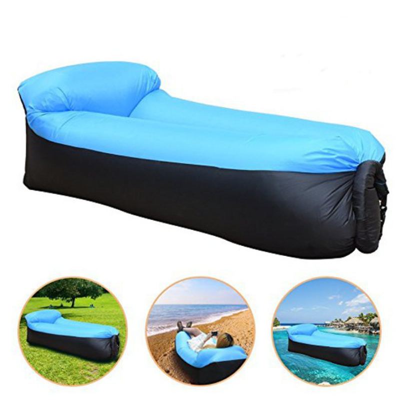 Upgradovaná Verze Outdoor Travel Lazy Sofa Nafukovací Gauč Fast Air Houpací Síť