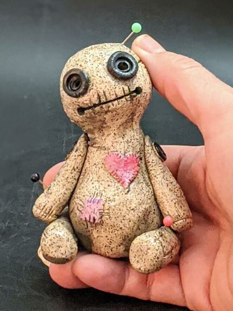 Voodoo Panenka Kuželový Hořák Kadidelnice Stolní Pryskyřice Ornament Ručně Vyráběné Cart Dekorativní Rekvizity Domácí Zahrada Dekorace Kadidlnice