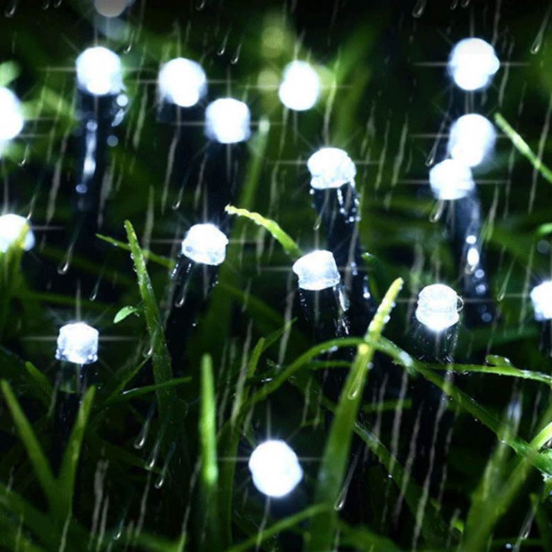 100 Led Solární Energie Pohádková Světla Sváteční Osvětlení Vánoční Párty Venkovní Zahrada Strom Dekorace Řetězová Lampa