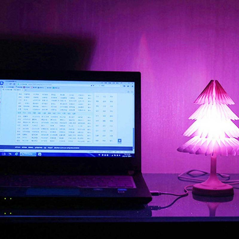 Papír Na Vánoční Stromeček Noční Světlo Ozdoby Na Lampu Napájenou Baterií Stolní Blesková Světla Napájená Usb Pro Dekorace Na Sváteční Párty