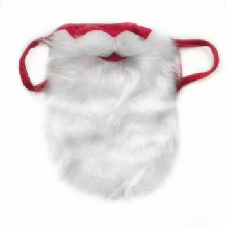 Santa Claus Maska Na Vousy Funny Dress Up Red Christmas Mask Prachotěsná Bavlněná Na Obličej