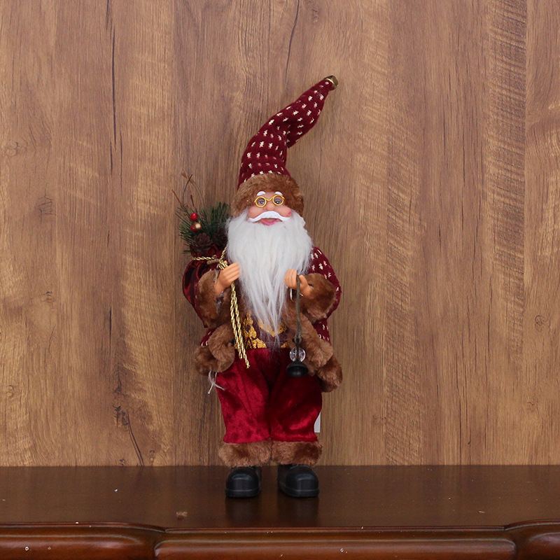 Vánoční Dekorace Na Panenku Old Man 30cm Stojící Santa Claus Ornamenty