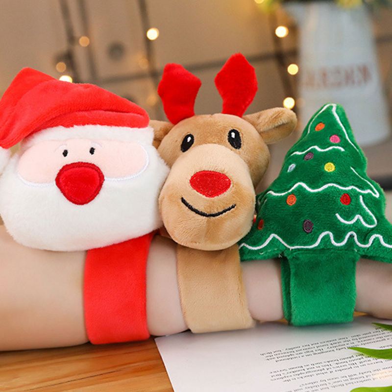 Vánoční Ozdoby Elk Tleskací Kruh Děti Kreativní Náramek Santa Claus