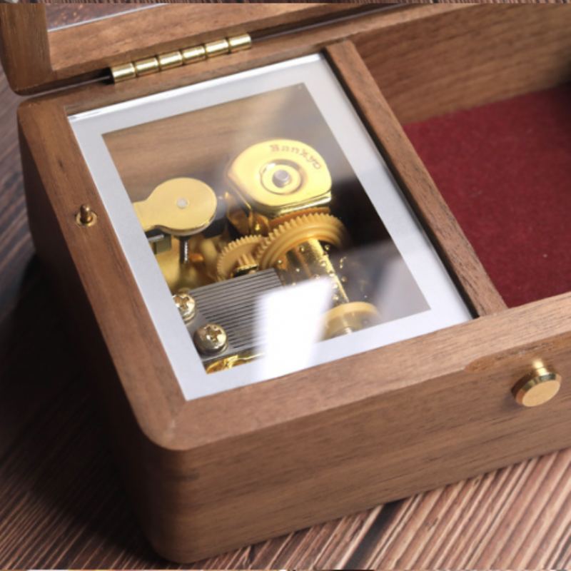 Vyměnitelná Dřevěná Krabička Na Šperky Music Box K Narozeninám Dárková Dívčí K Creative Box