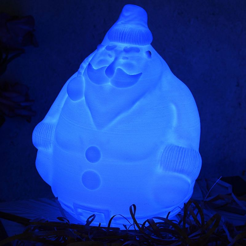 Xmas Nový Kreativní Roztomilý Santa Claus Vánoční Model Potravinářský Pla 3d Tisk Noční Světlo Lampa