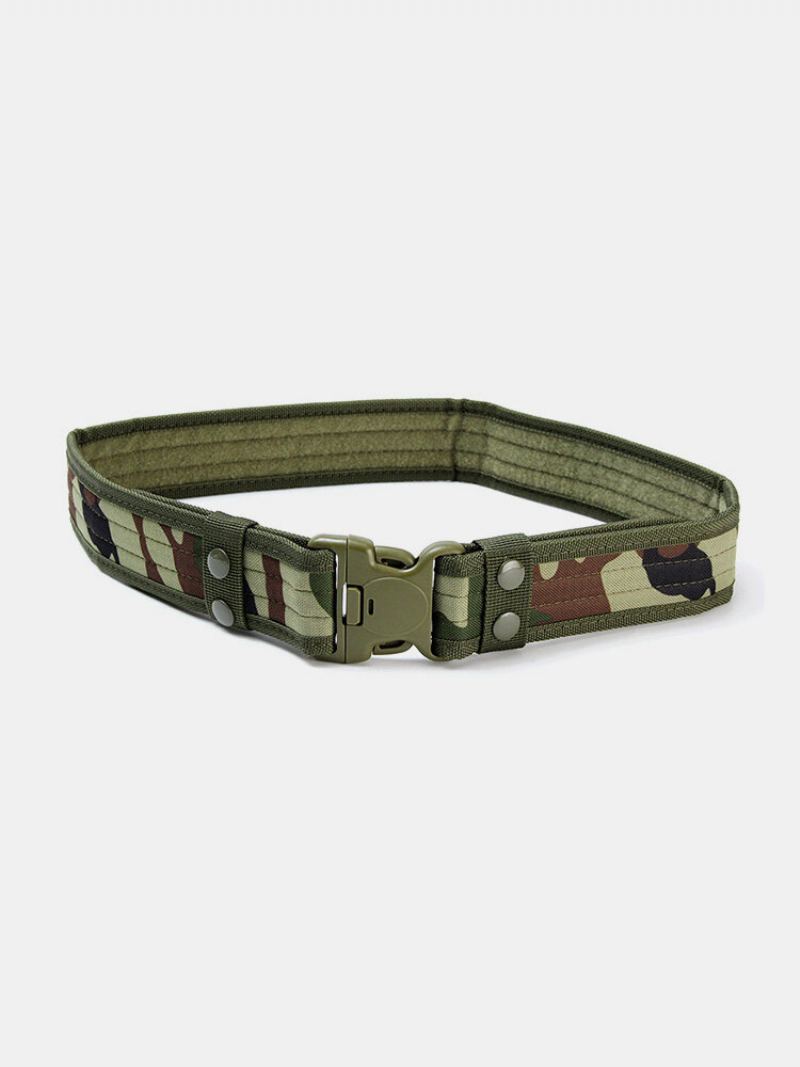 130cm Pánský Maskovací Vojenský Armádní Taktický Pásek Swat Combat Hunting Outdoor Sports Belt