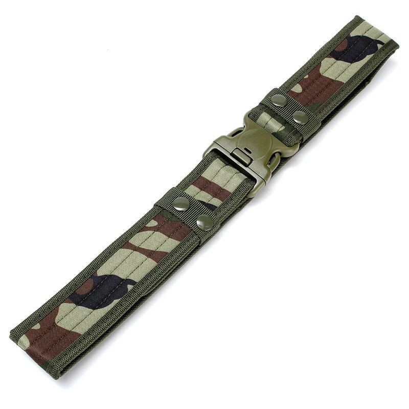 130cm Pánský Maskovací Vojenský Armádní Taktický Pásek Swat Combat Hunting Outdoor Sports Belt