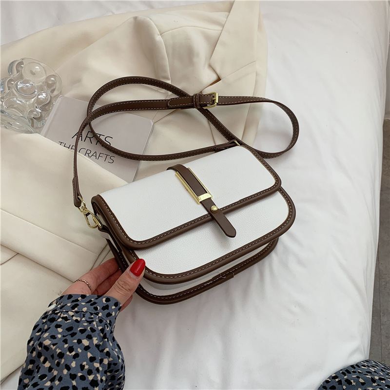 2023 Colorful Bag Korejská Móda Small Square Bag Pu Simple Trend Dámská Kabelka Přes Rameno