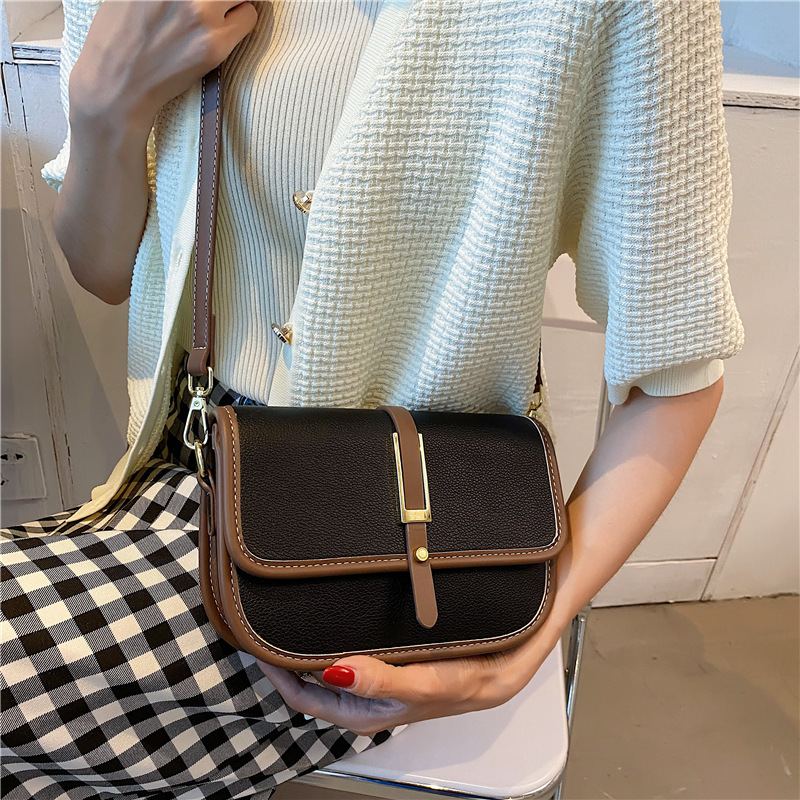 2023 Colorful Bag Korejská Móda Small Square Bag Pu Simple Trend Dámská Kabelka Přes Rameno