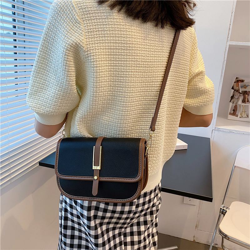 2023 Colorful Bag Korejská Móda Small Square Bag Pu Simple Trend Dámská Kabelka Přes Rameno