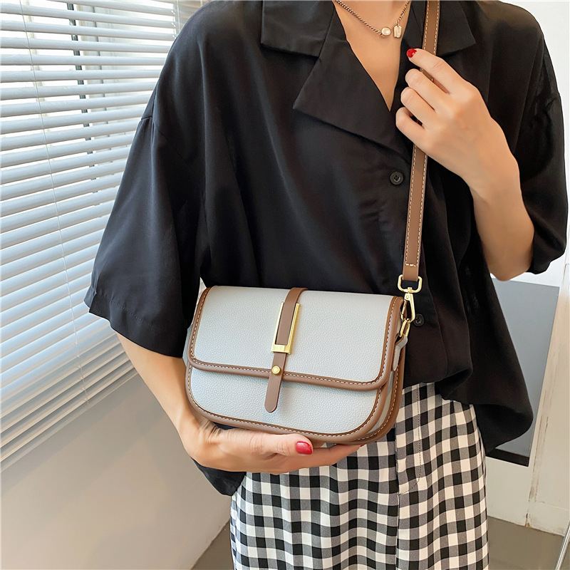 2023 Colorful Bag Korejská Móda Small Square Bag Pu Simple Trend Dámská Kabelka Přes Rameno