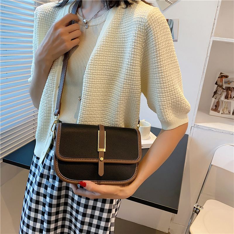 2023 Colorful Bag Korejská Móda Small Square Bag Pu Simple Trend Dámská Kabelka Přes Rameno