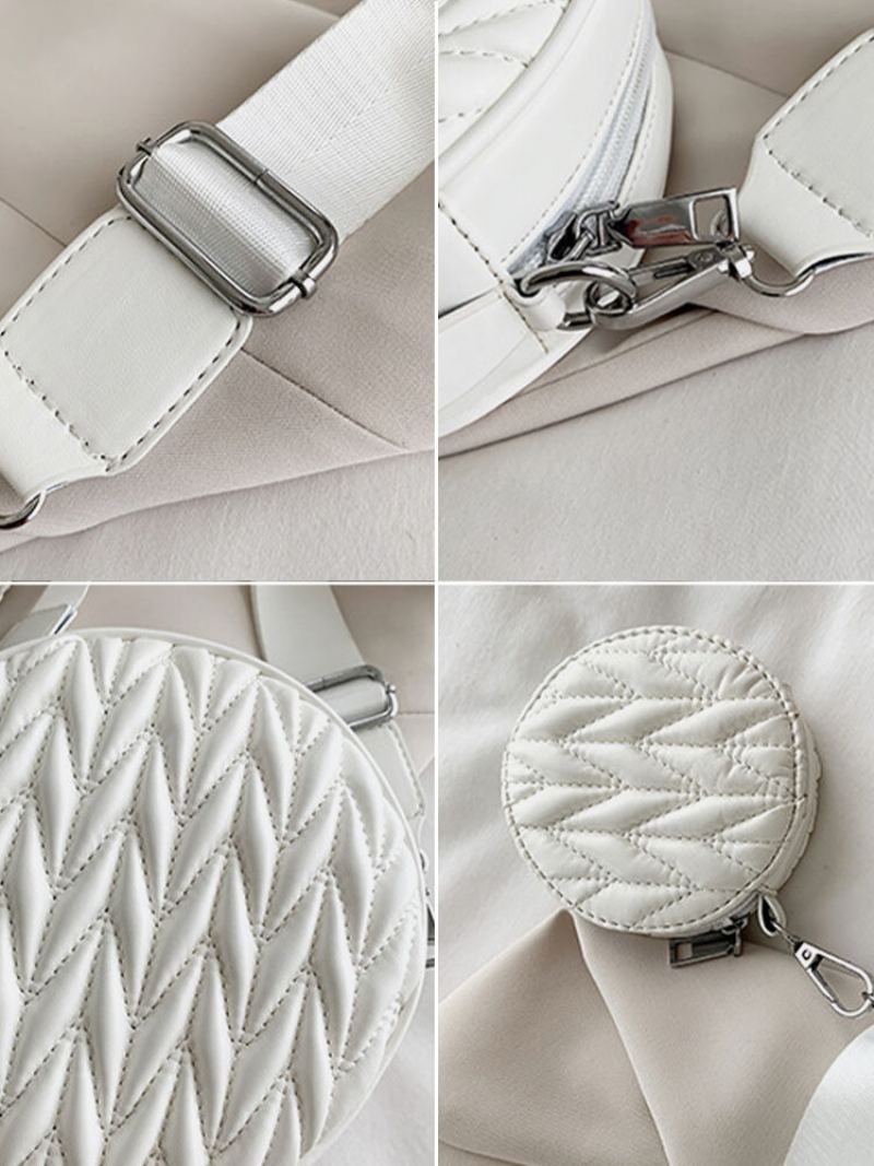 2ks Dámské Módní Kabelky Crossbody Bag Sets Z Umělé Kůže