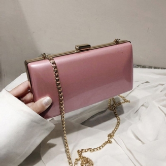 Advanced Sense Bag Foreign Air Female Bag 2023 Nová Vlna Korejská Verze Wild Patent Leather Clutch Bag Chain Messenger Bag