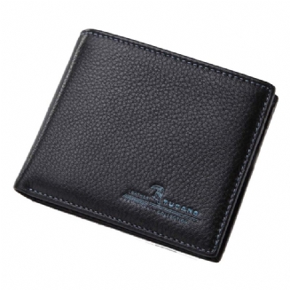 Bifold Side Flip Wallet Prvotřídní Business Pánská Peněženka Multifunkční Kabelka Extra Kapacitní Cestovní