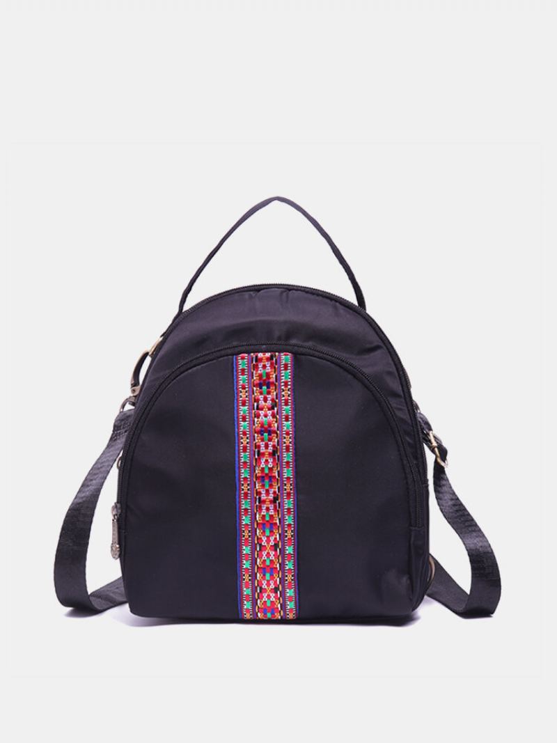 Brenice National Embroidery Ramenní Tašky Multifunkční Voděodolné Crossbody Bags Batoh