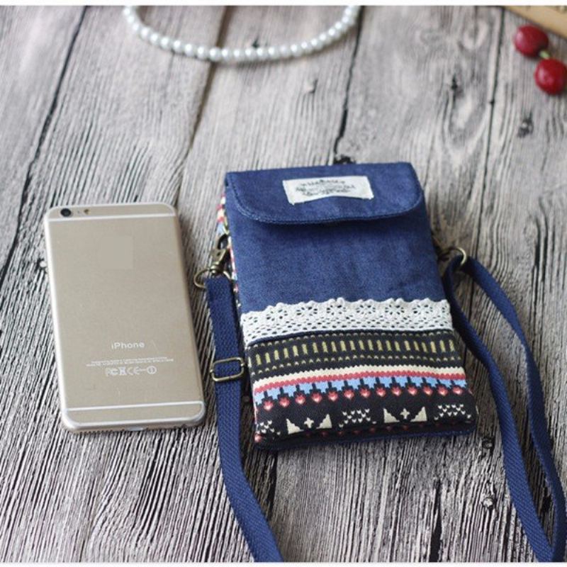 Cowboy Cotton Joint Shoulder 6inch Phone Bag Pro Iphone Samsung Xiaomi Huawei