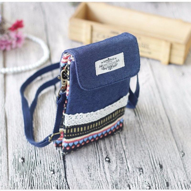 Cowboy Cotton Joint Shoulder 6inch Phone Bag Pro Iphone Samsung Xiaomi Huawei