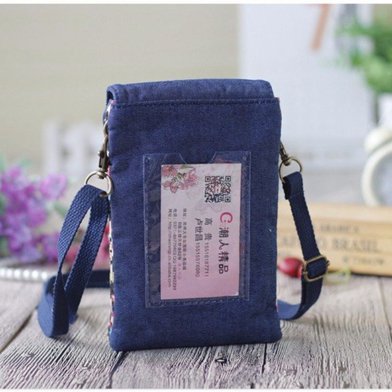 Cowboy Cotton Joint Shoulder 6inch Phone Bag Pro Iphone Samsung Xiaomi Huawei