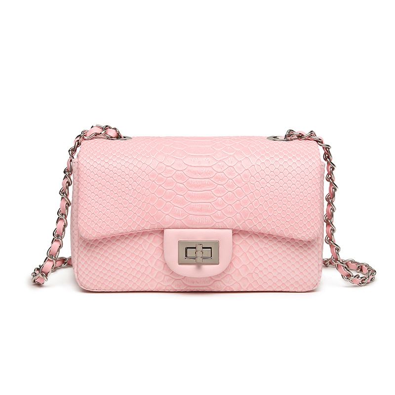 Crossbody Chain Bag 2023 Letní Taška S Hadím Vzorem Retro Dámská Jednoduchá Malá Čtvercová Na Jedno Rameno