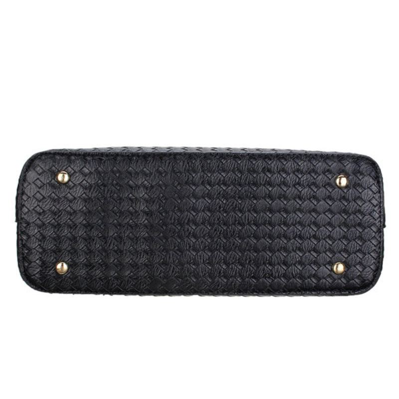 Dámská 3 Ks Vintage Pu Kožená Taška Přes Rameno Kabelka Clutch Bag