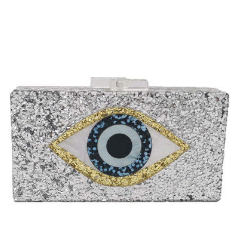 Dámská Akrylová Večerní Taška Devil Eyes Hand Bag Párty Moq 1pcs