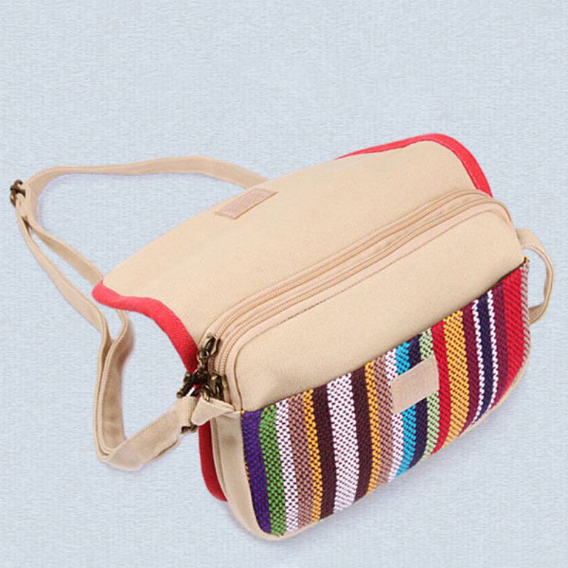 Dámská Canvas National Mini Crossbody Kabelka Messenger Bag