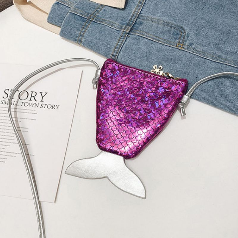 Dámská Crossbody Kabelka S Flitry Mermaid Laser