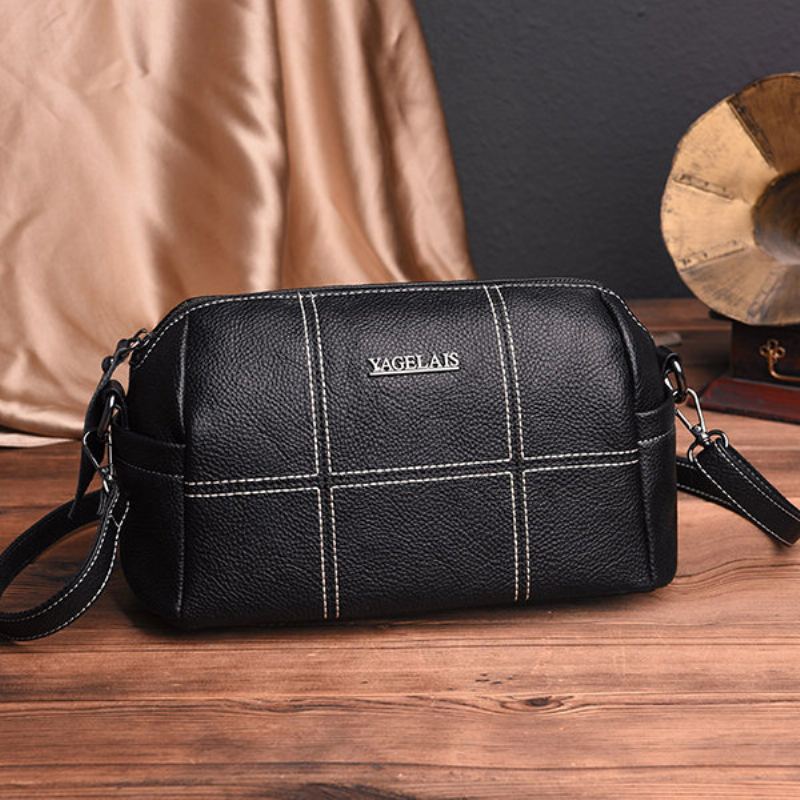 Dámská Crossbody Kabelka S Pevným Prošíváním Mumiová Taška Přes Rameno Z Umělé Kůže