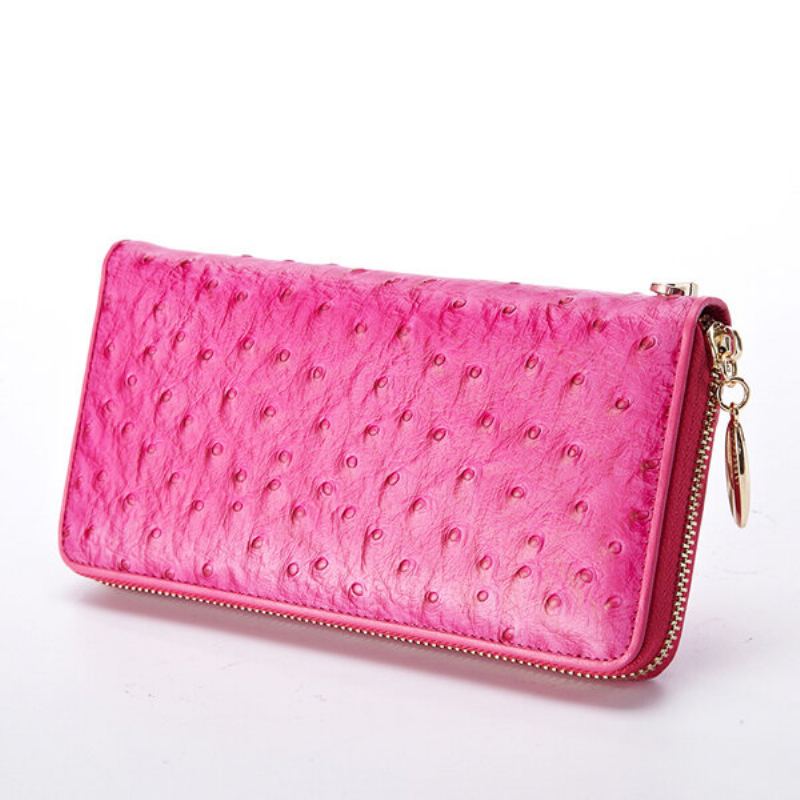 Dámská Elegantní Peněženka Z Pravé Kůže Clutches Bag Wristlet Wallet