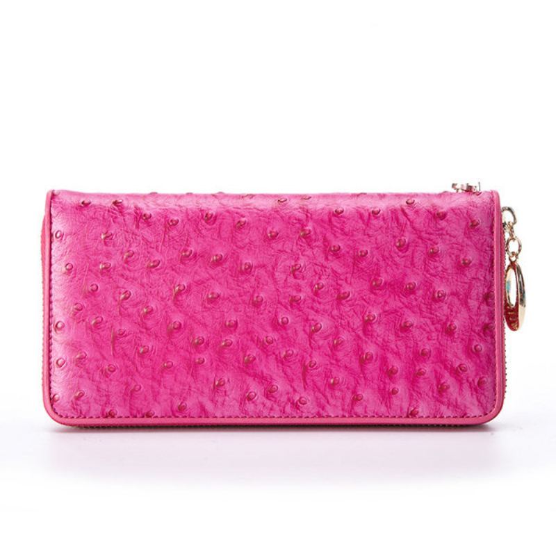 Dámská Elegantní Peněženka Z Pravé Kůže Clutches Bag Wristlet Wallet